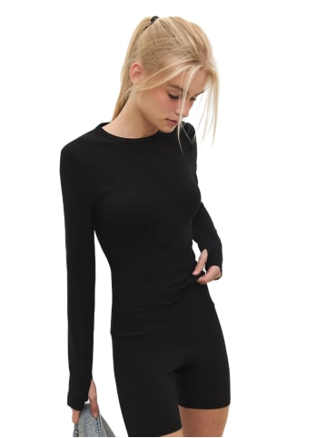 Shirt in Schwarz