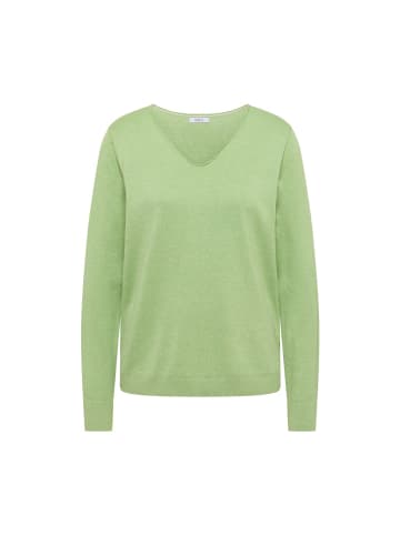Pullover in bamboo green melange