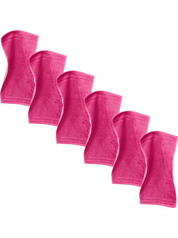 Frottier Gästetuch 6er-Pack Heidelberg in pink