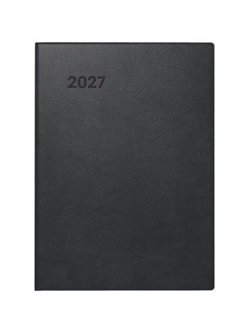 Taschenkalender 736 10x14cm 1 Tag/Seite Kunststoff schwarz 2027