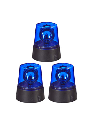 3 x LED-Blaulicht in Blau