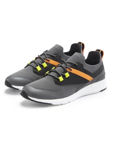 Sneaker in grau-gelb