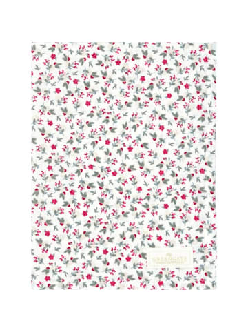 Geschirrtuch GALE Weiß mit Blumen