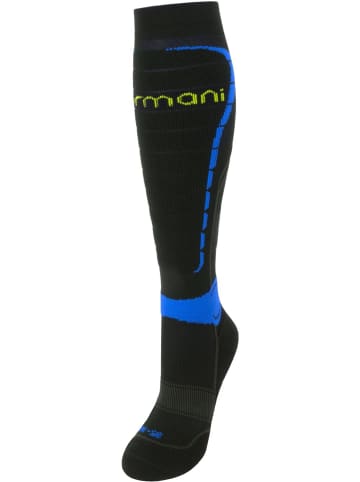 Sport-Kompressionskniestrümpfe Style in Schwarz/Blau