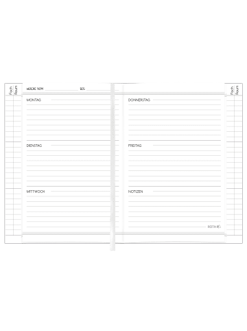 A5 Schülerkalender Flower Girl mit clevere Faule System in Bunt
