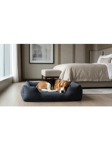 Hunde-Bett - für Hunde bis 9,1kg (78x58x22) in grau