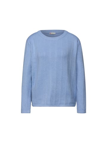 Pullover in frosted blue mel.
