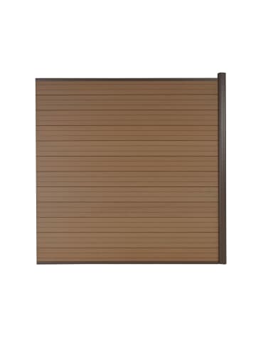 WPC-Sichtschutz Savoie, Erweiterungselement, 1,85m teak