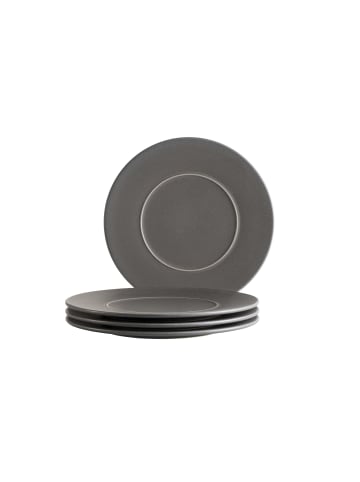 Speiseteller Set, Steinzeug Unico in Grau