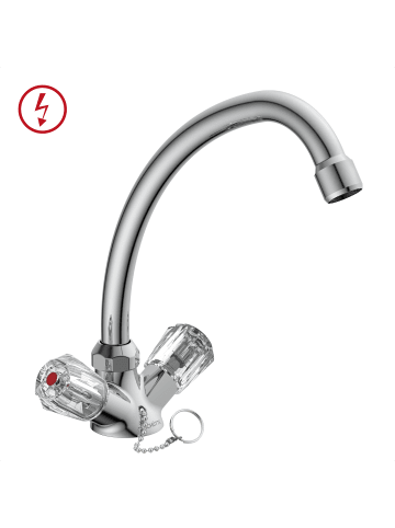 BRILLANT Waschtischarmatur Niederdruck, Chrom