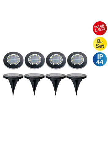 LED Solarleuchte "KIAN" in schwarz - (L)11.5 cm x (B)11.5 cm x (H)12 cm
