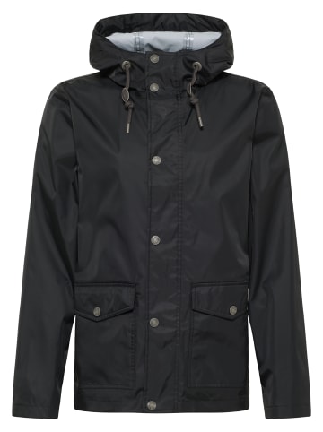 Herren Regenjacke Mit Innenprint in Schwarz