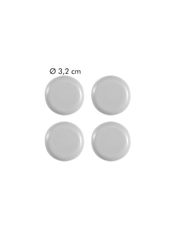 Selbstklebende Bodengleiter PRESTO, 4 Stück, klein in beige