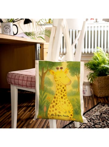 Jutebeutel Giraffe Zufrieden Design ohne Spruch in Weiß