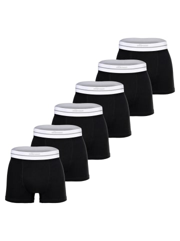 Boxershort 6er Pack in Schwarz