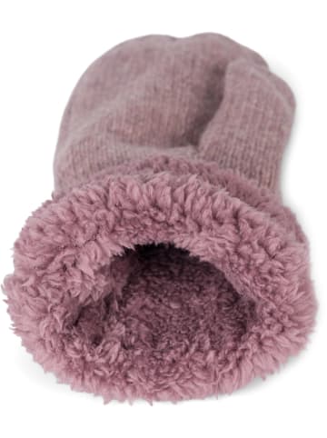 Strick Fäustlinge in Mauve