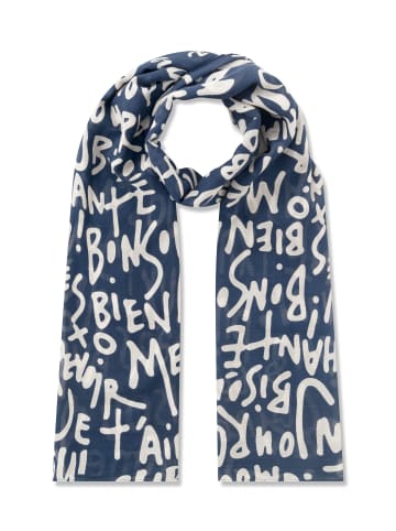 Schal in blau
