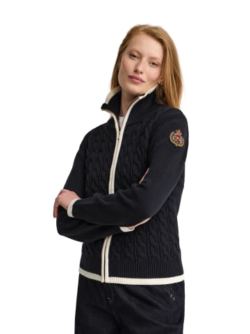 Pullover WOMAN NAUTIC ZIPPER CARDIGAN W LONG SLEEVE REGULAR FIT in Navy Blau