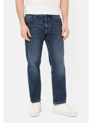 Relaxed Fit 5-Pocket Jeans aus Baumwolle in Blau