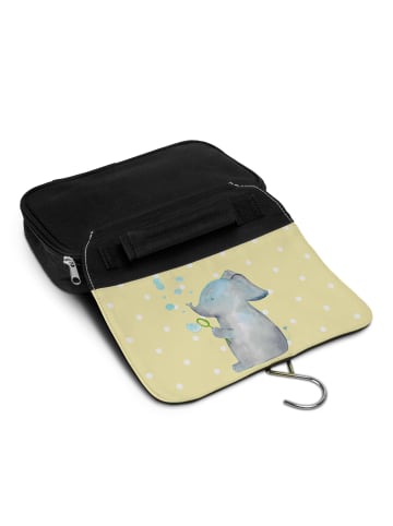 Schminktasche Elefant Seifenblasen ohne Spruch in Gelb Pastell