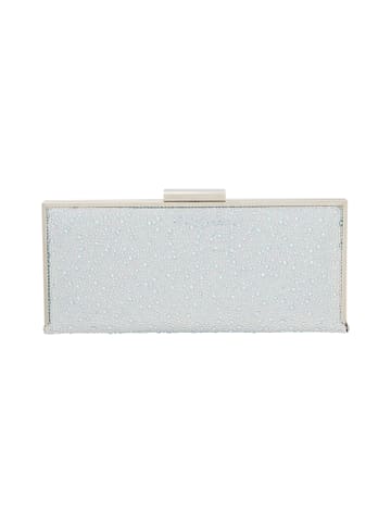 Women Clutch in Silver Multicolor
