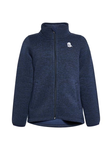 Jungen (Kids) Strickfleecejacke in Marine Melange