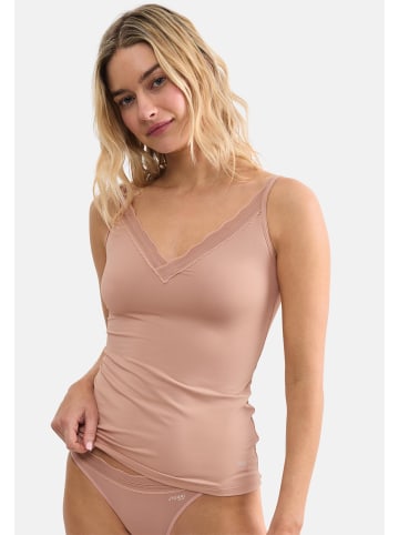 Spaghetti Top Go Blush in Cameo brown