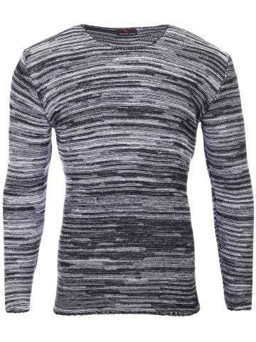 Strickpullover Feinstrick in schwarz