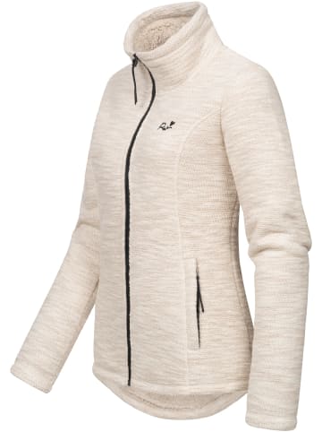 Strickjacke Liram Melange in Taupe