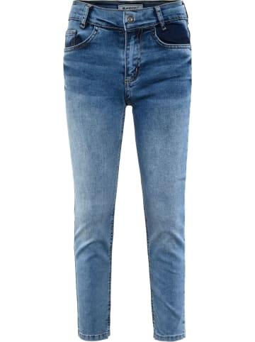 Straight Jeans high waist slim fit in medium blue