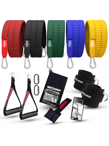 Fitnessband "RB210" 5er-Set in Bunt, 4,5-22,7 kg