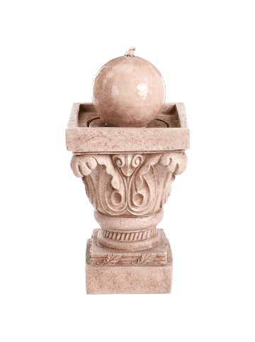 Gartenbrunnen VELINO in Beige - (W) 29 x (H) 70 x (L) 29 cm