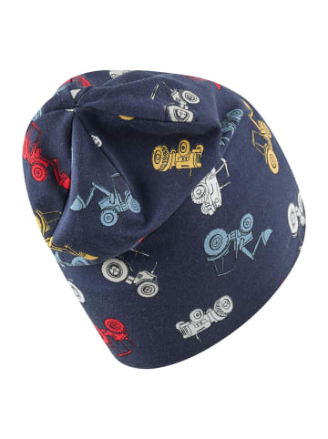 Beanie Traktor in marineblau