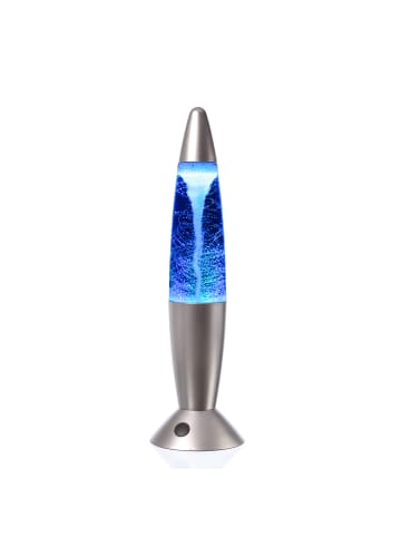 Rocket Lampe TORNADO Twister RGB Farbwechsel H: 36cm in silber