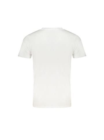 Weiß Baumwolle Herren T-Shirt
