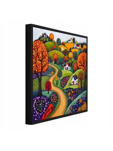 Bilder mit Rahmen Landschaft in Orange
