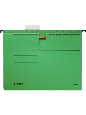 Hängehefter Alpha kaufm. Heftung 250g/qm Karton grün Packung mit 5 Stü...
