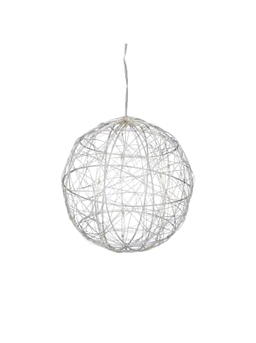 LED Dekokugel in Silber - Ø 15 cm