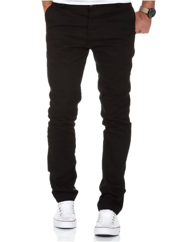 Slim Fit Chino mit Stretch ATLANTA in Schwarz
