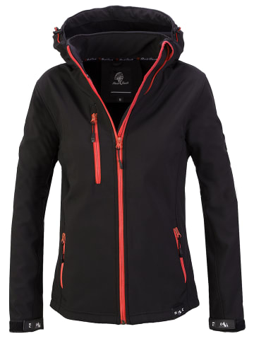 Jacke in Schwarz meliert