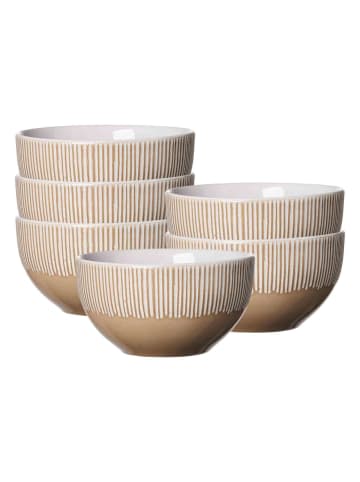 6er Set Schalen Banda in Beige ø 14 cm