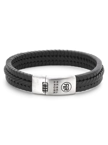 Armband Twisted 925 Anthracite in grau