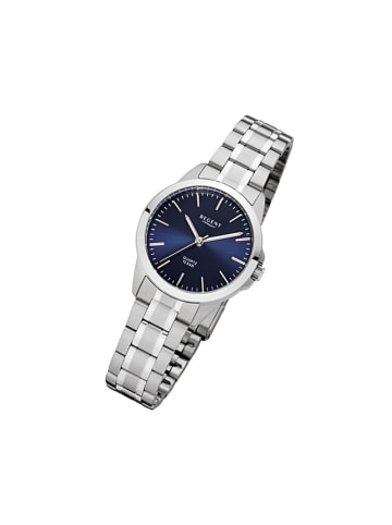Analog-Armbanduhr Regent Metallarmband silber klein (ca. 29mm)