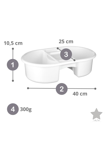 Waschschüssel mit 2 Kammern