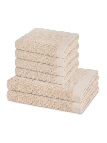 4 X Handtuch 2 X Duschtuch im Set Harmony in Natur
