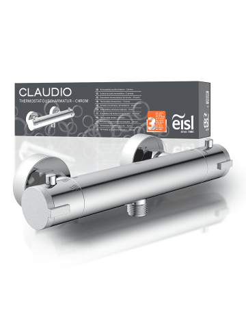 CLAUDIO Thermostat Duscharmatur, Chrom