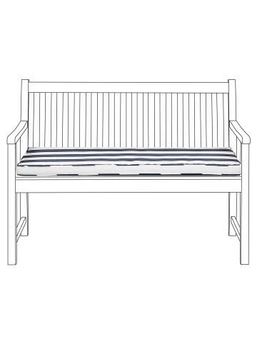 Auflagen VIVARA in Blau - (W) 112 x (H) 5 x (L) 54 cm