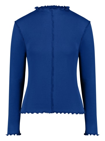 Langarm-Shirt unifarben in Sodalite Blue