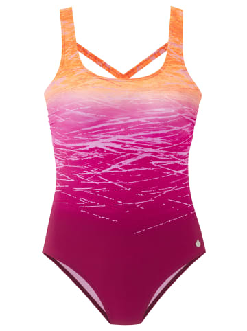 Badeanzug in orange-berry