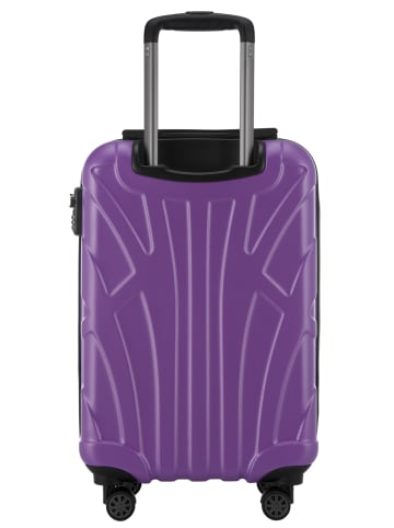 Handgepäck Koffer 55x35x20 cm Flugzeug-Trolley Koffer 34 L Bordgepäck in Lila